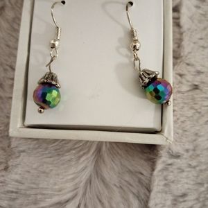 Disco ball earrings